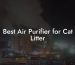 Best Air Purifier for Cat Litter