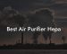 Best Air Purifier Hepa