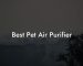 Best Pet Air Purifier