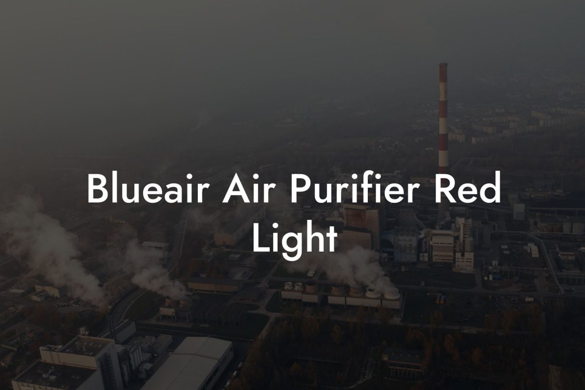 Blueair Air Purifier Red Light