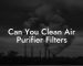 Can You Clean Air Purifier Filters