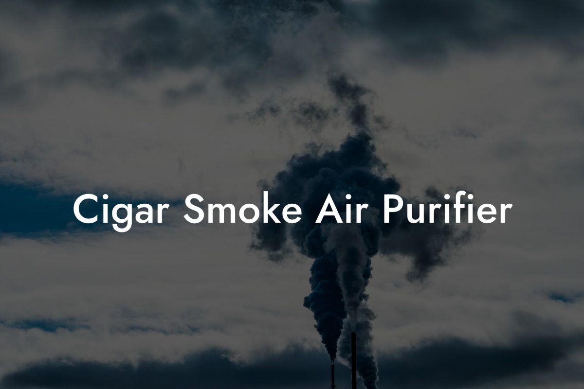 Cigar Smoke Air Purifier