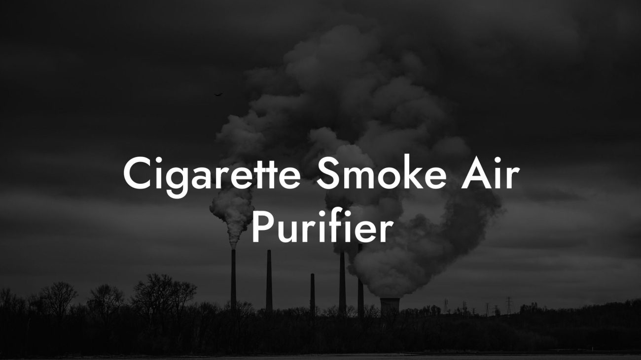 Cigarette Smoke Air Purifier