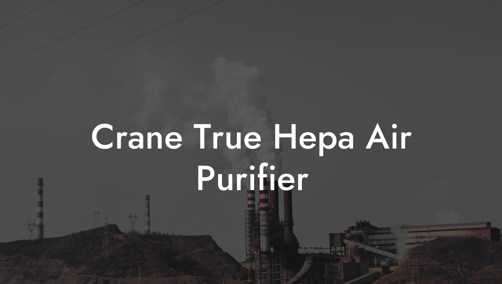 Crane True Hepa Air Purifier