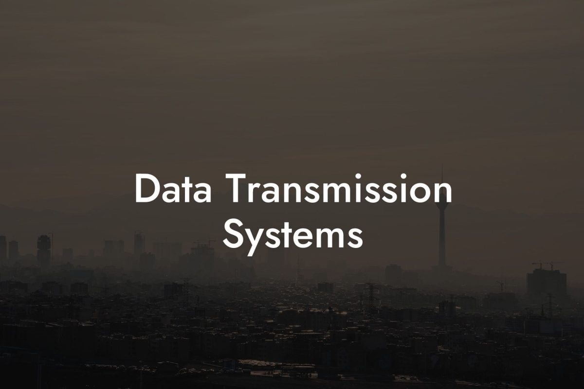 Data Transmission Systems