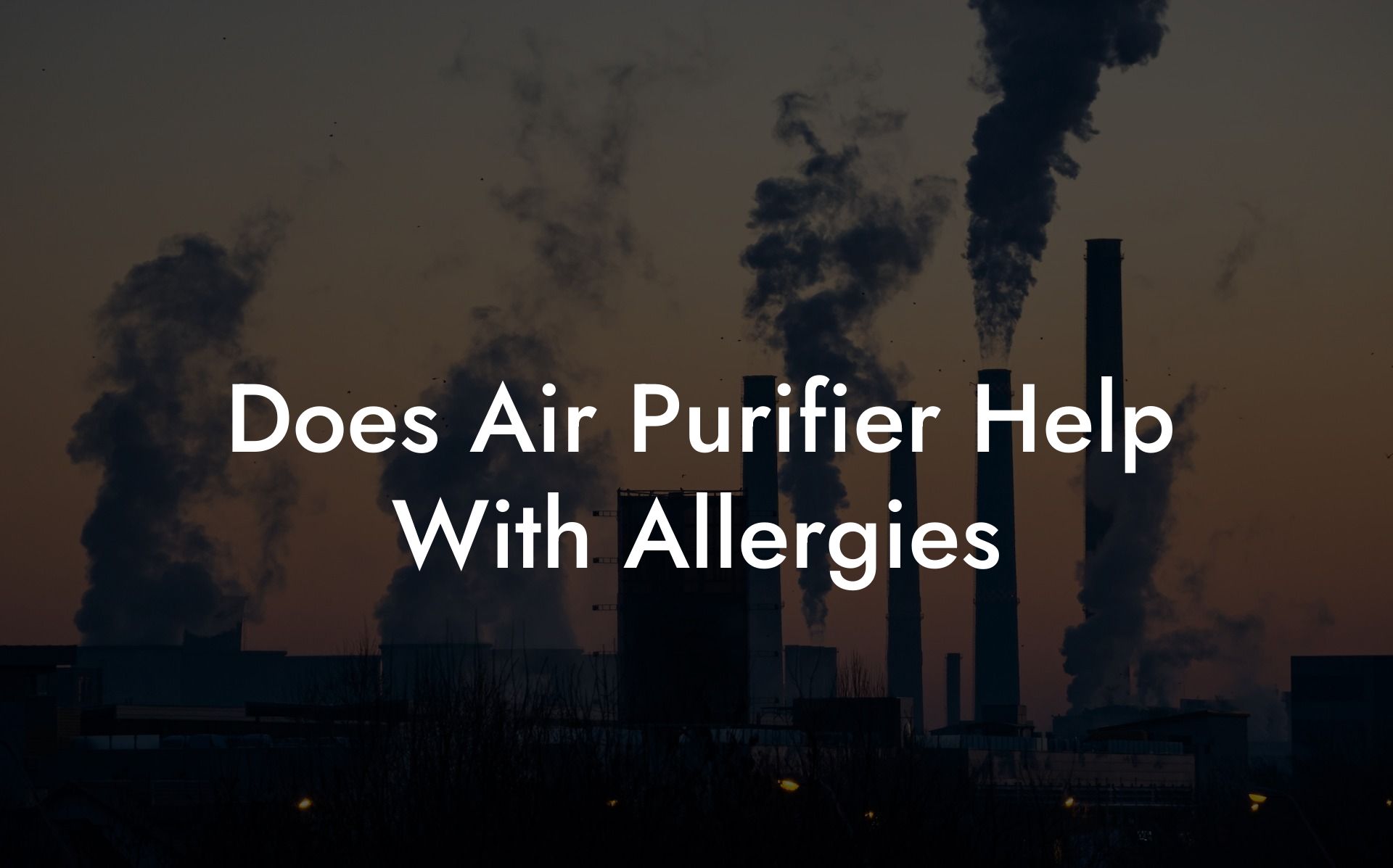 Does Air Purifier Help With Allergies