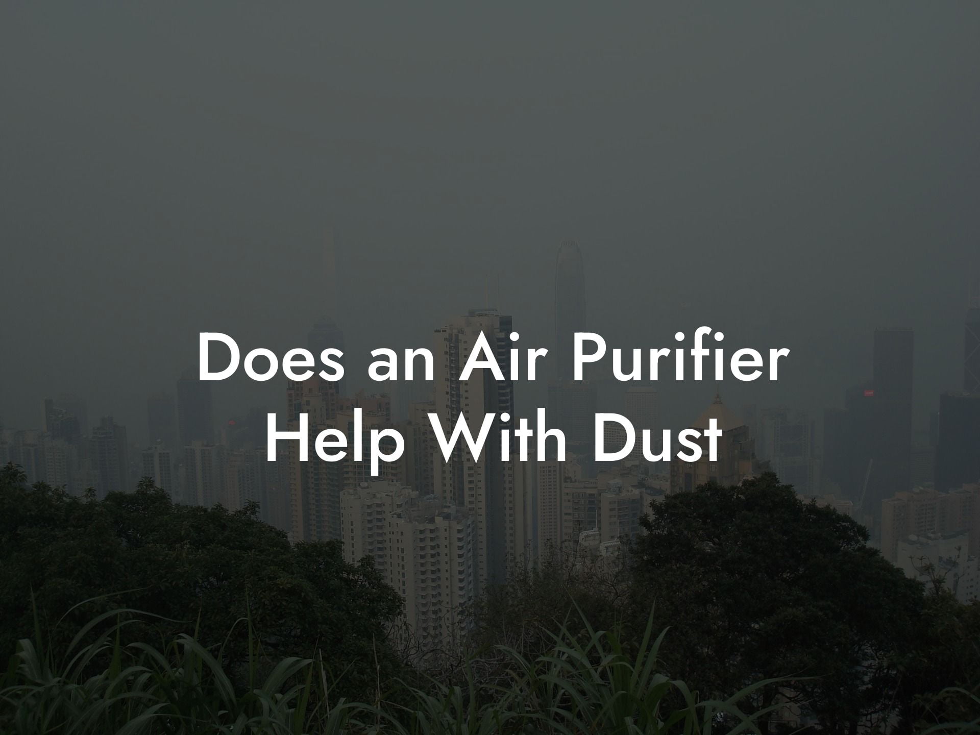 Does an Air Purifier Help With Dust