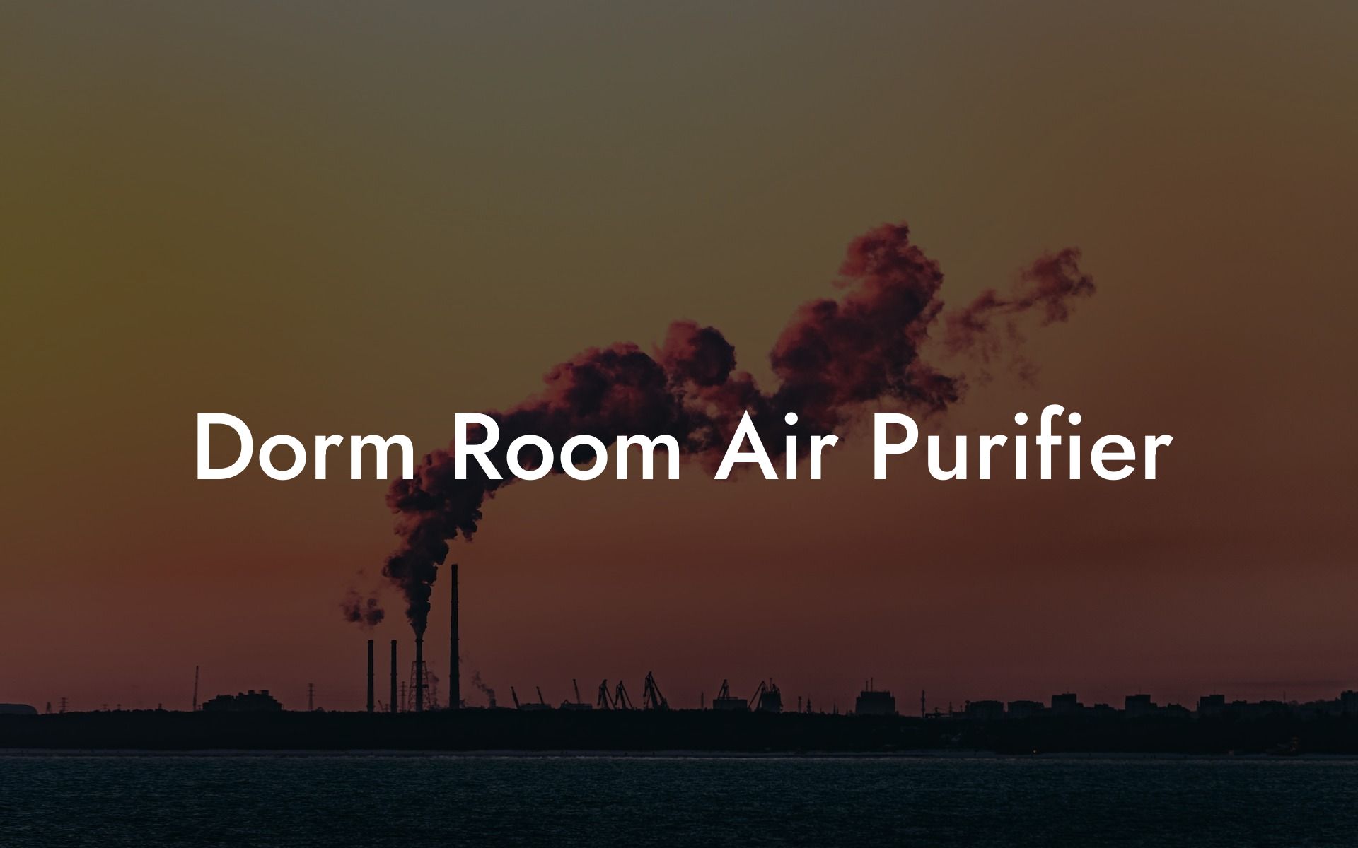 Dorm Room Air Purifier