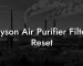 Dyson Air Purifier Filter Reset