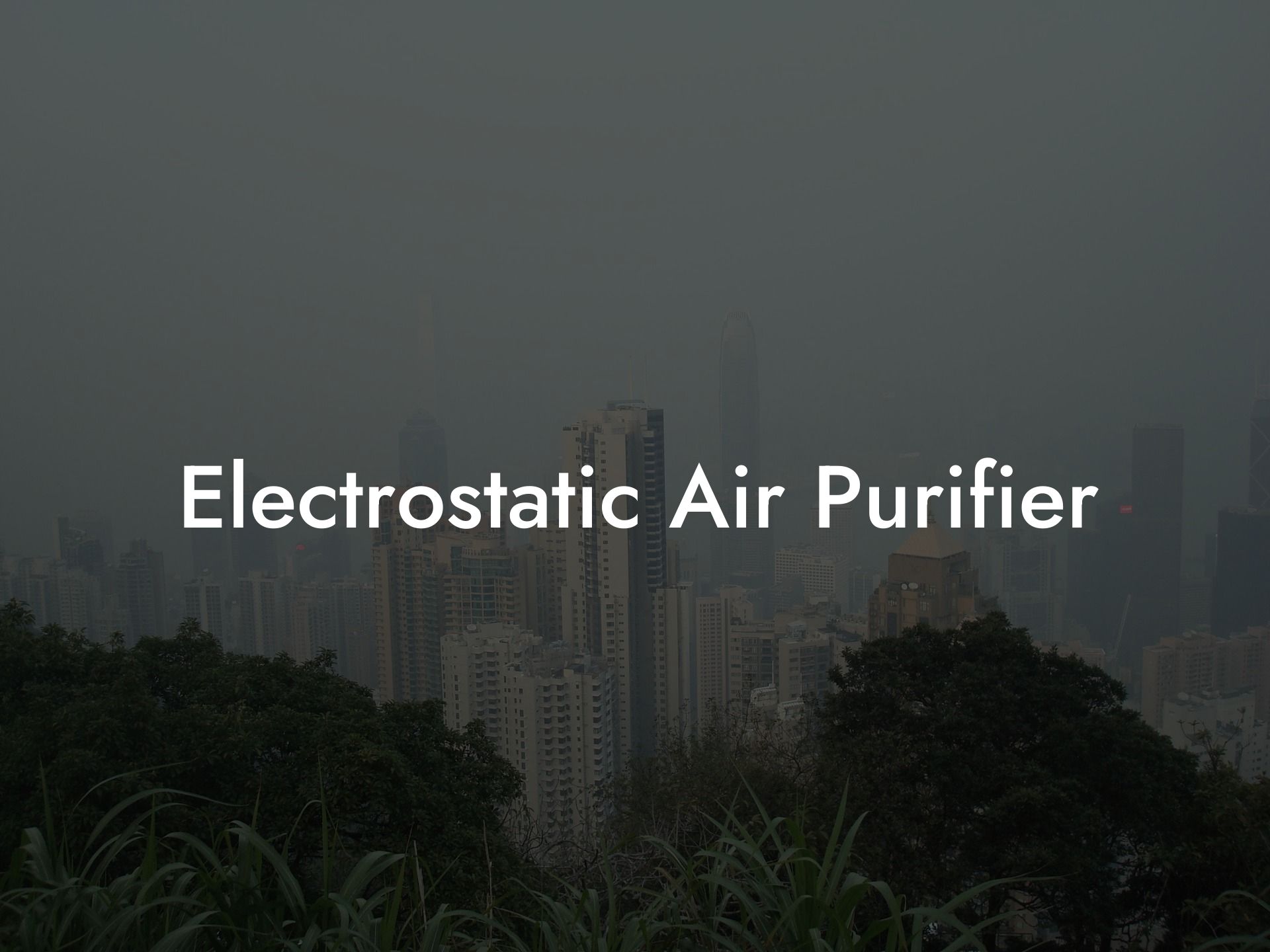 Electrostatic Air Purifier