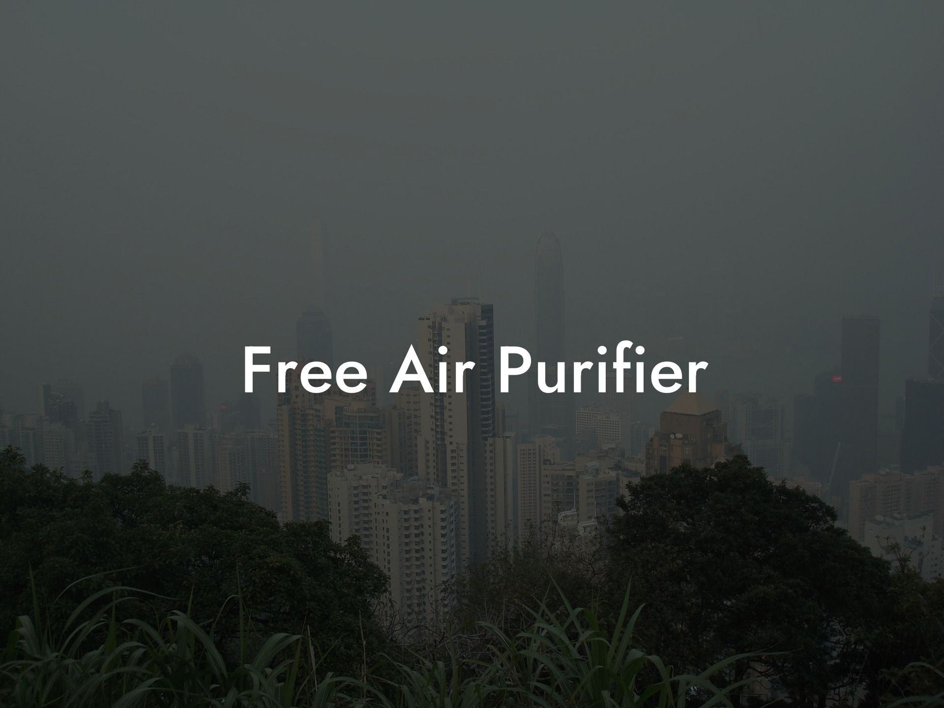 Free Air Purifier