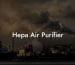 Hepa Air Purifier