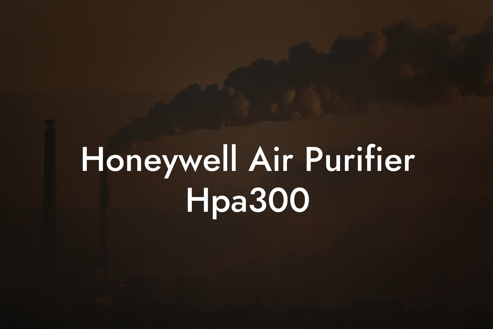 Honeywell Air Purifier Hpa300