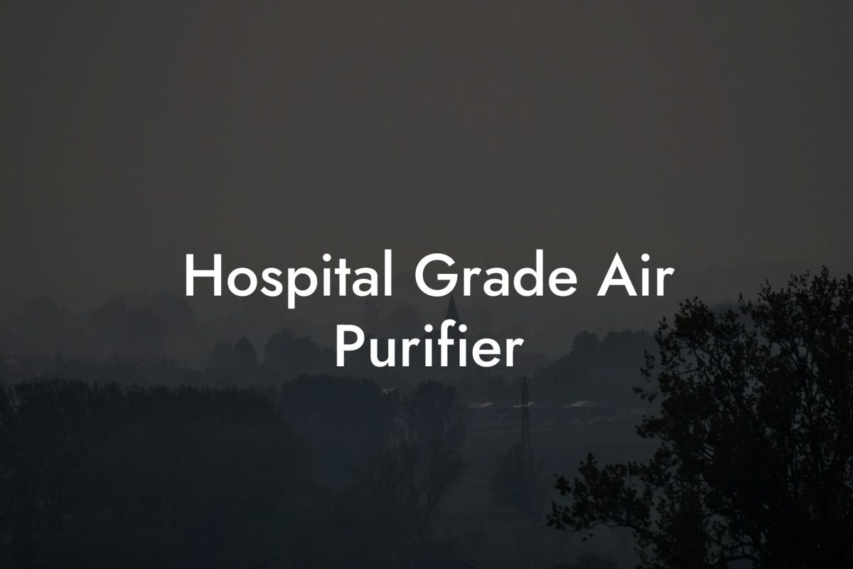 Hospital Grade Air Purifier