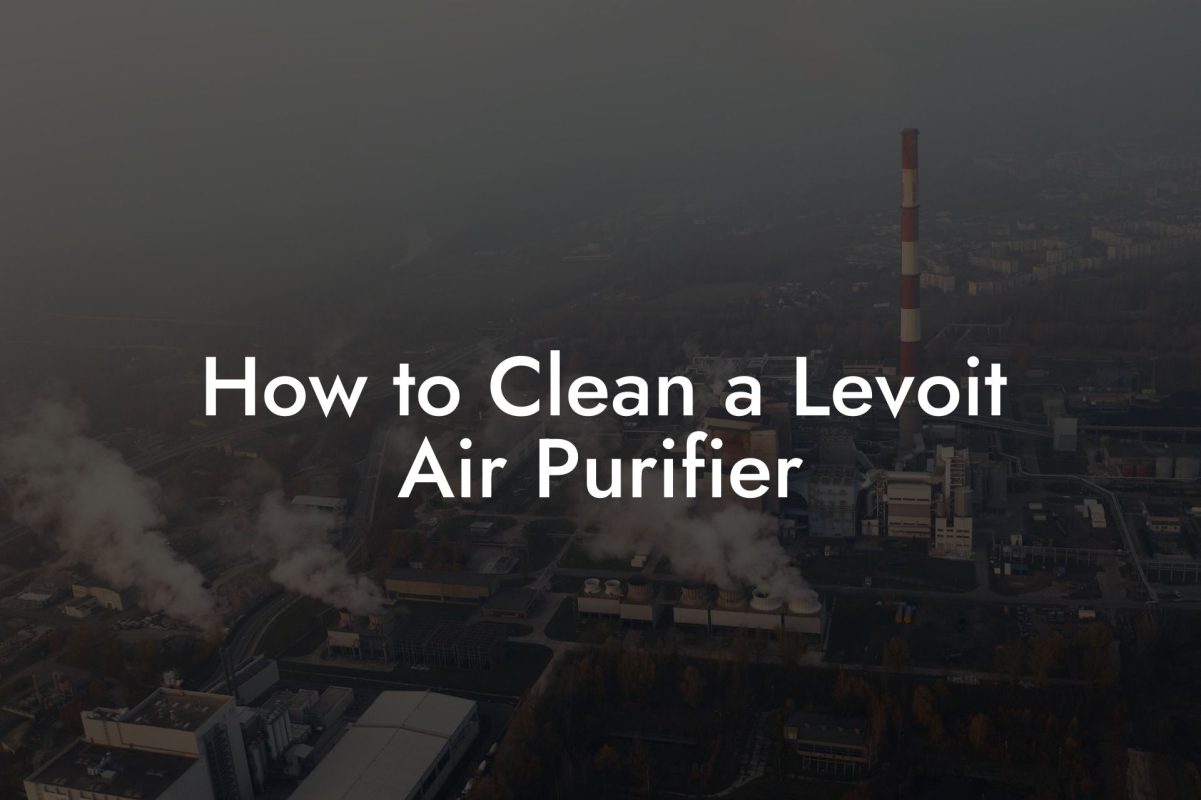 How to Clean a Levoit Air Purifier