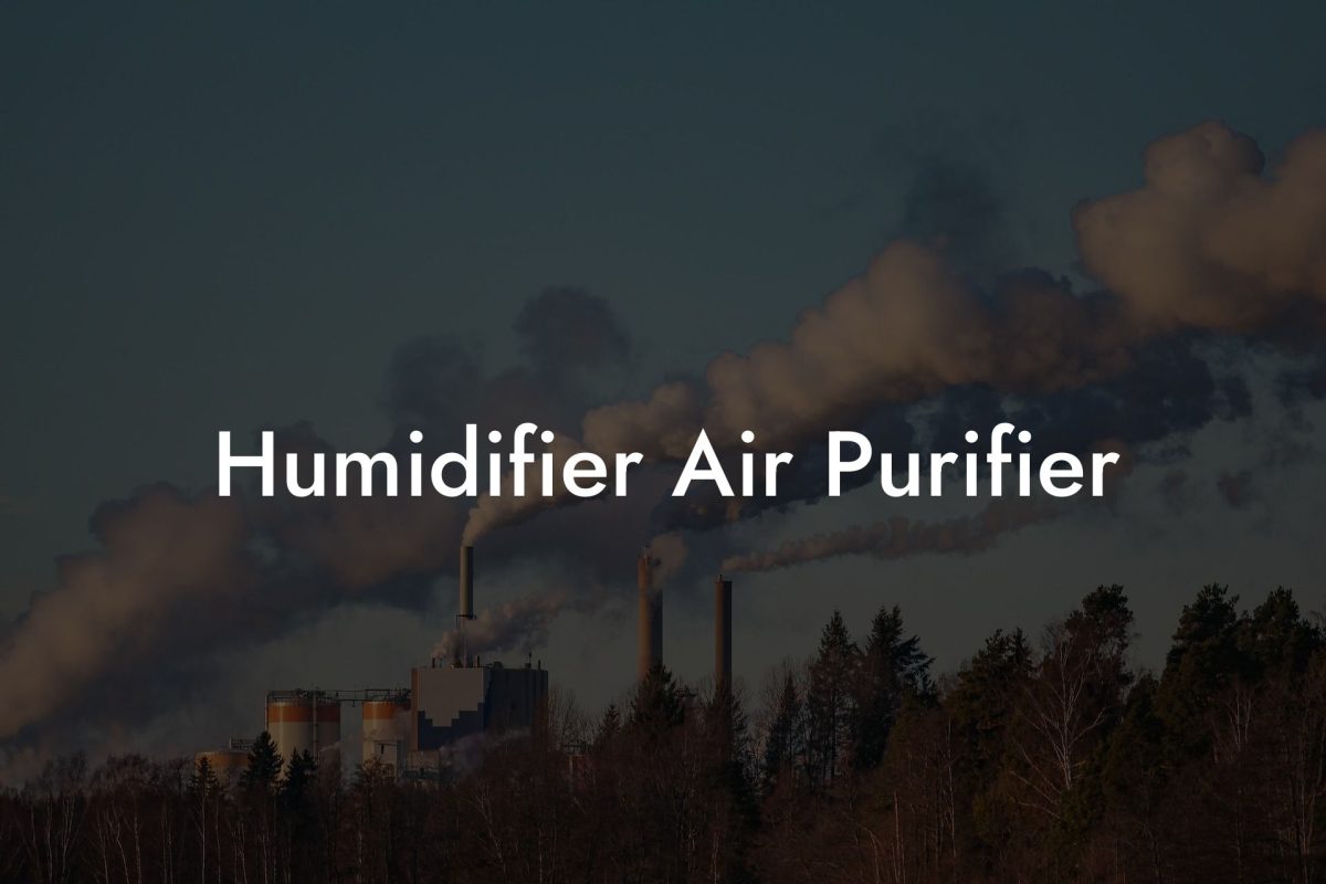 Humidifier Air Purifier