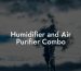 Humidifier and Air Purifier Combo