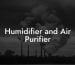 Humidifier and Air Purifier