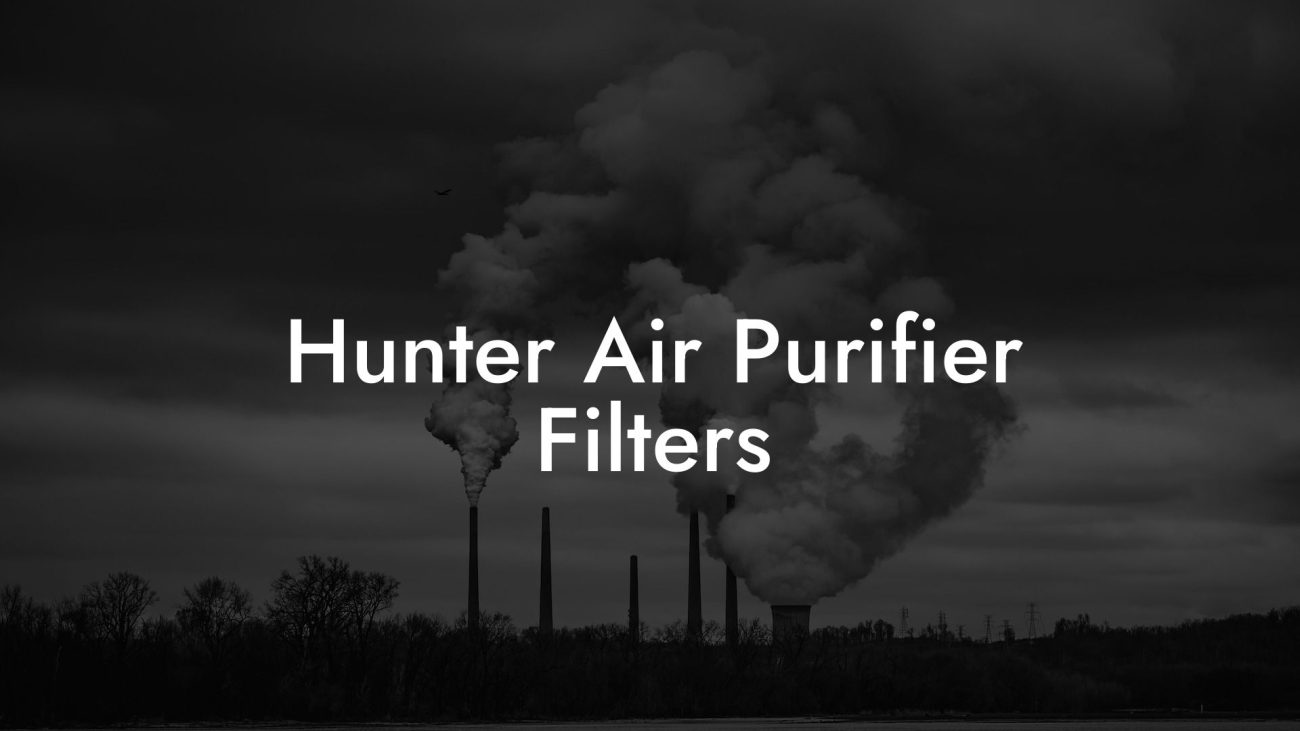 Hunter Air Purifier Filters