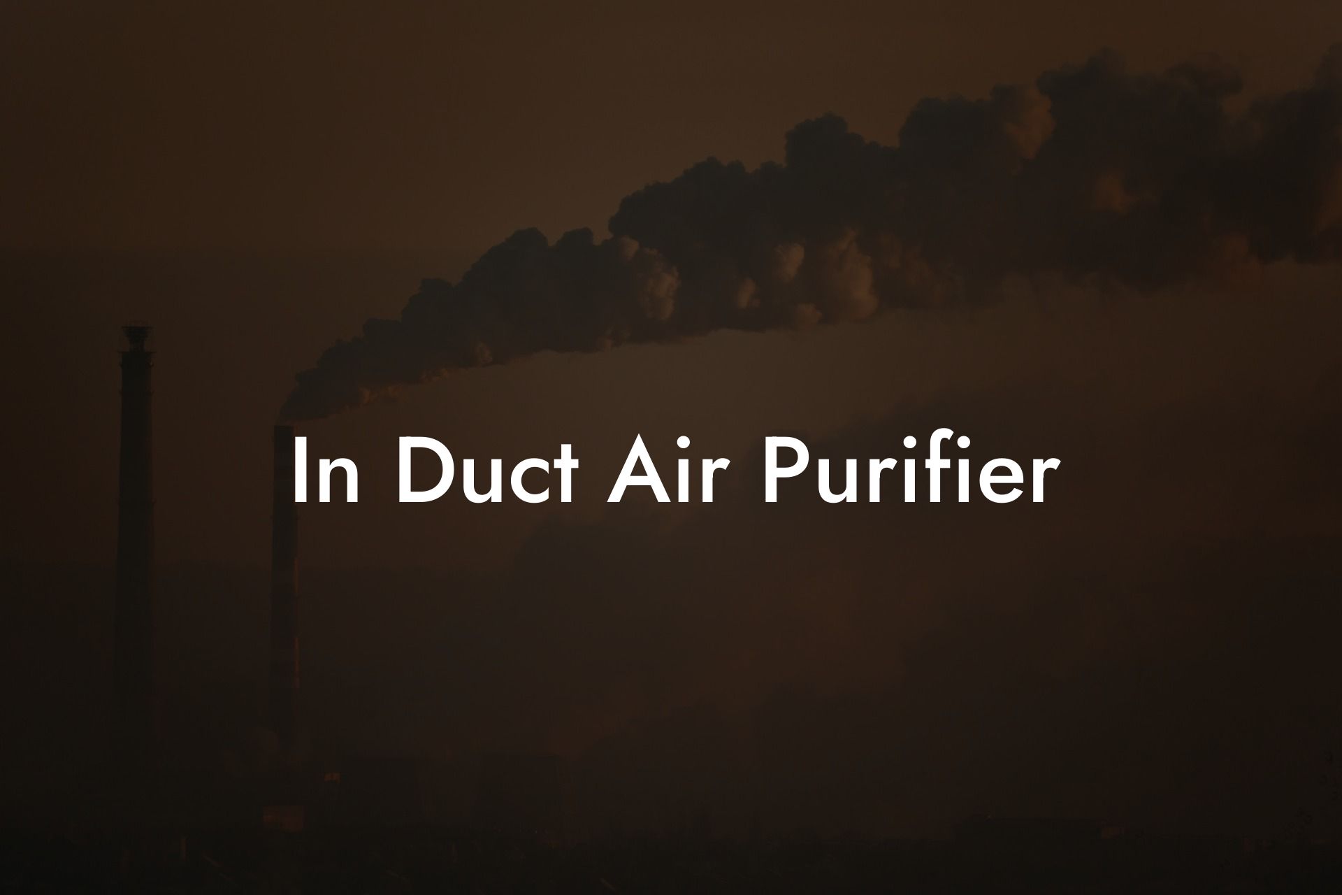 In Duct Air Purifier