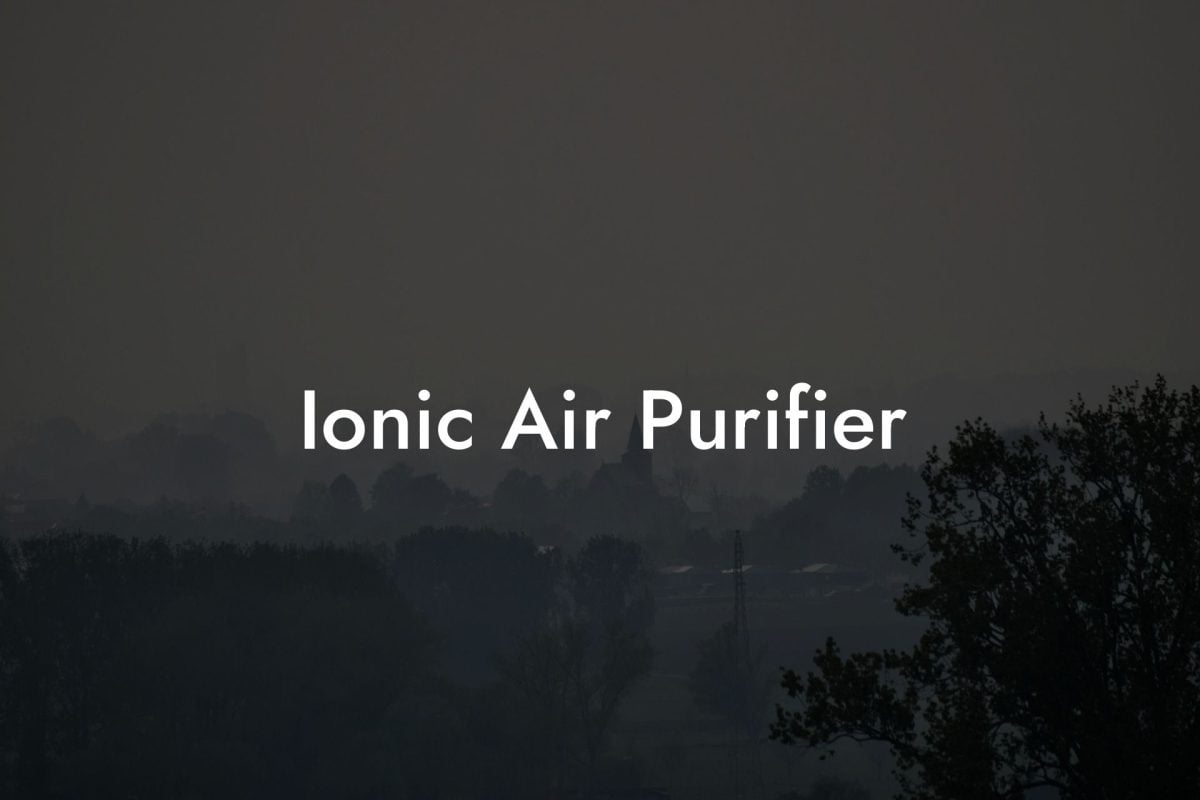 Ionic Air Purifier