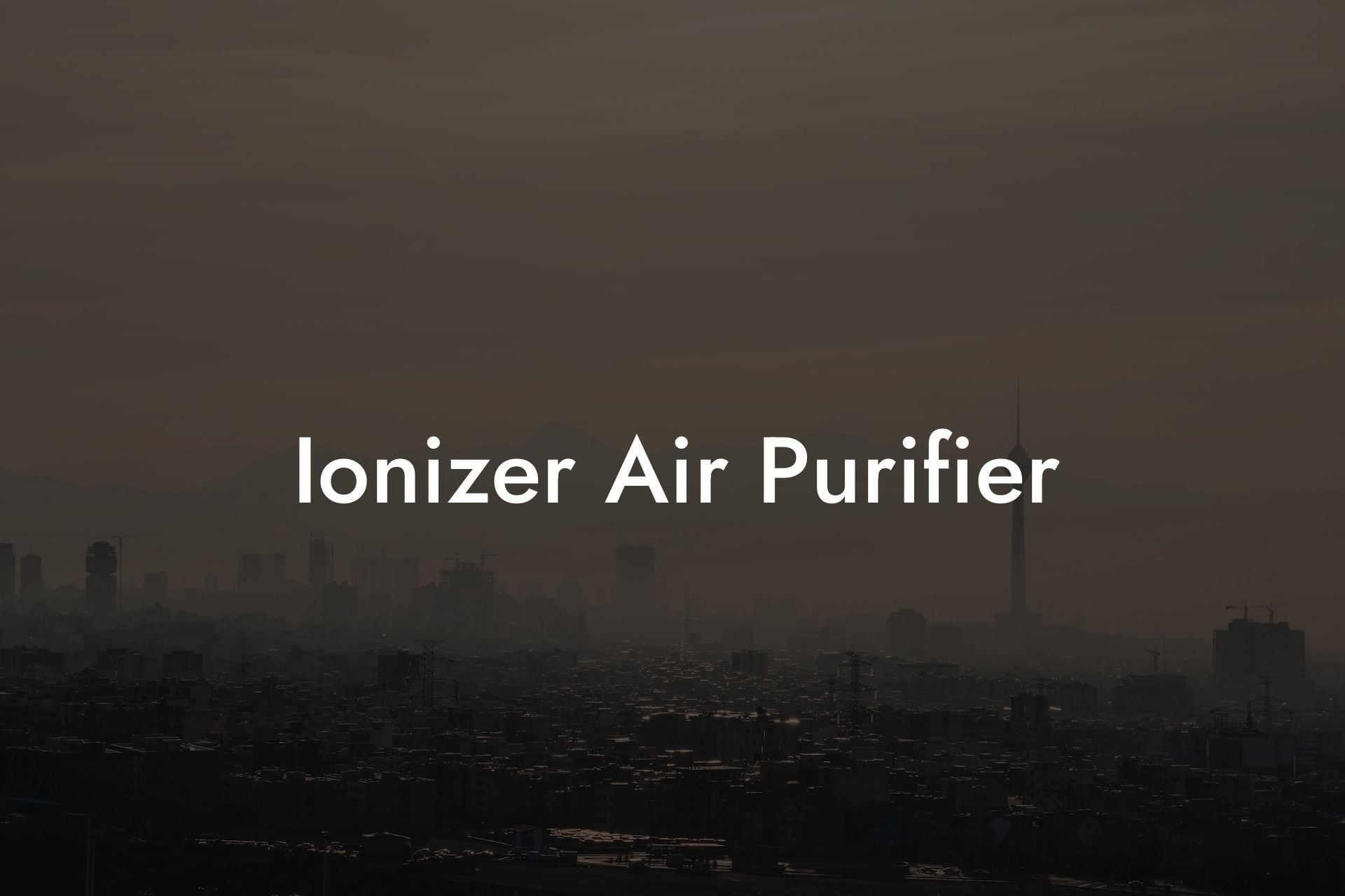 Ionizer Air Purifier