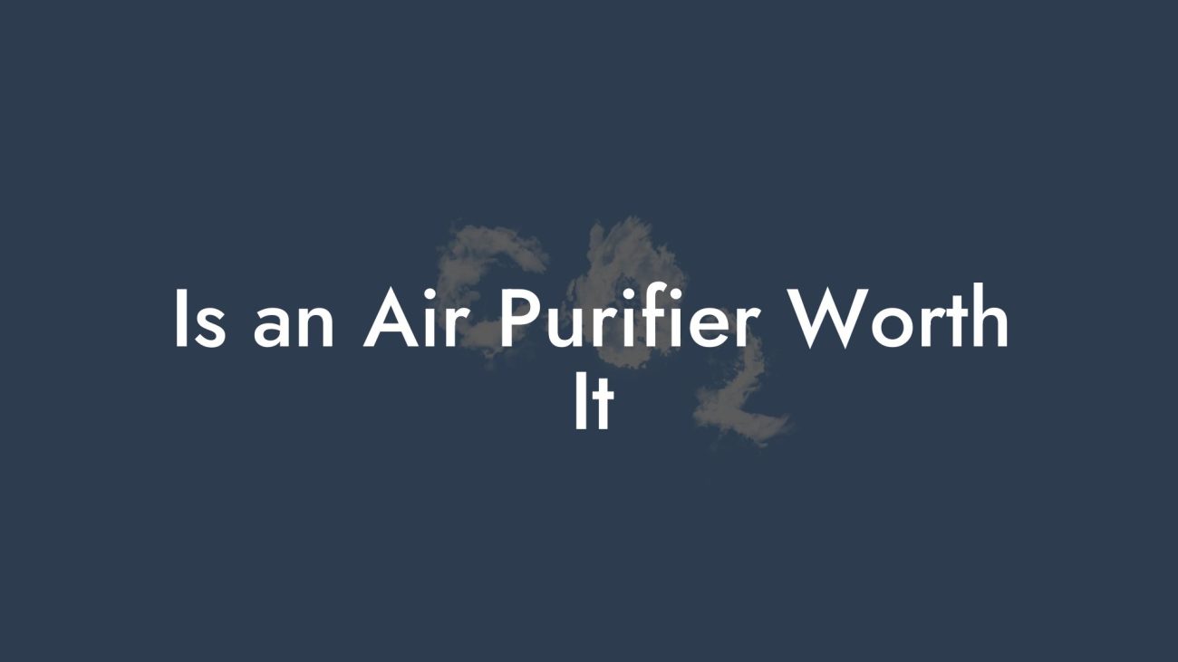 Is an Air Purifier Worth It