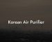 Korean Air Purifier