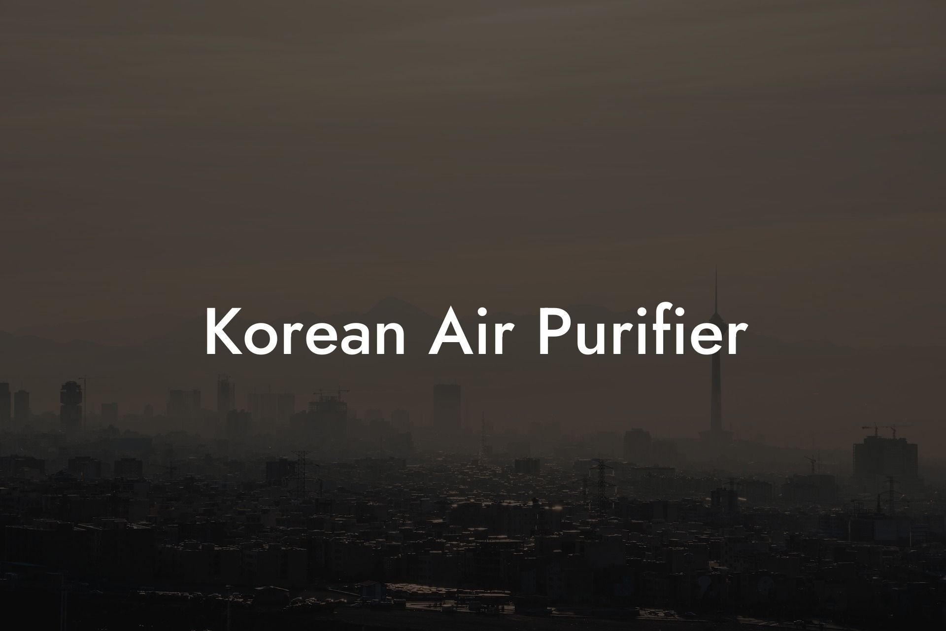 Korean Air Purifier