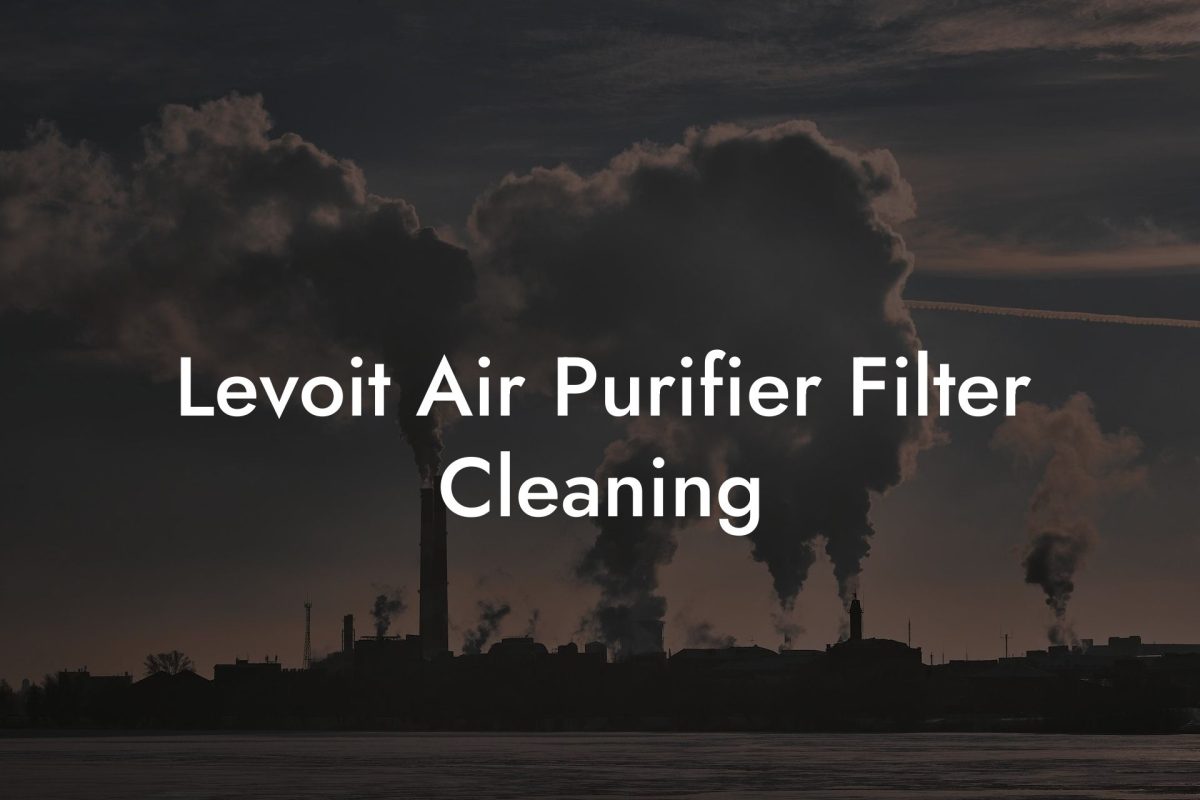 Levoit Air Purifier Filter Cleaning