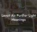 Levoit Air Purifier Light Meanings