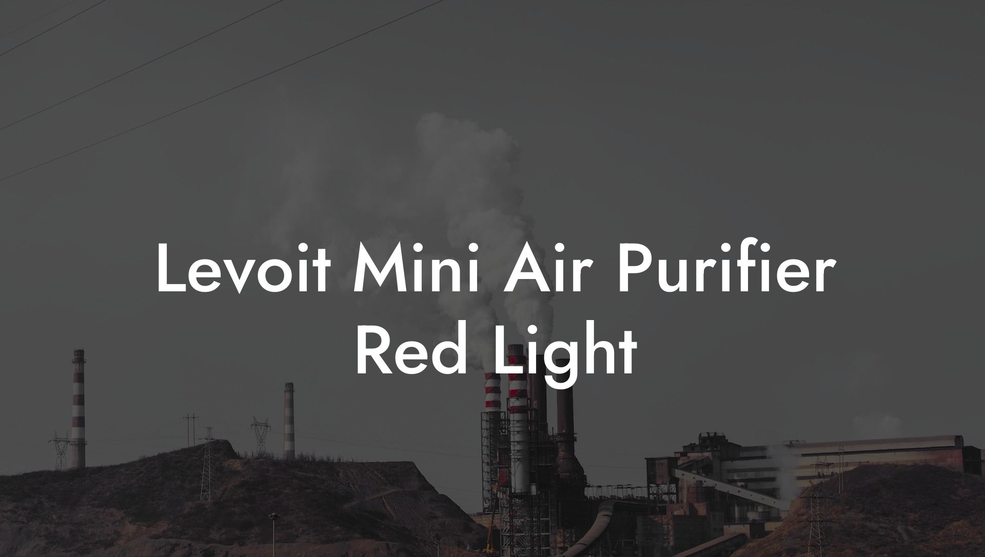 Levoit Mini Air Purifier Red Light