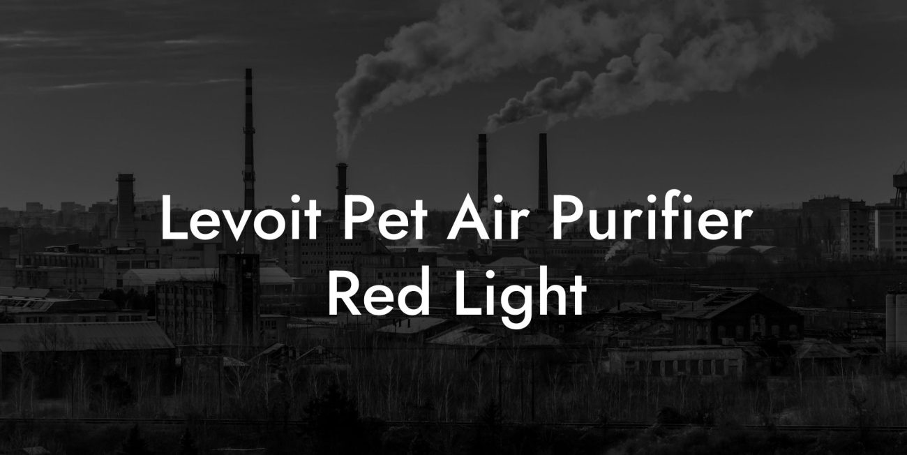 Levoit Pet Air Purifier Red Light