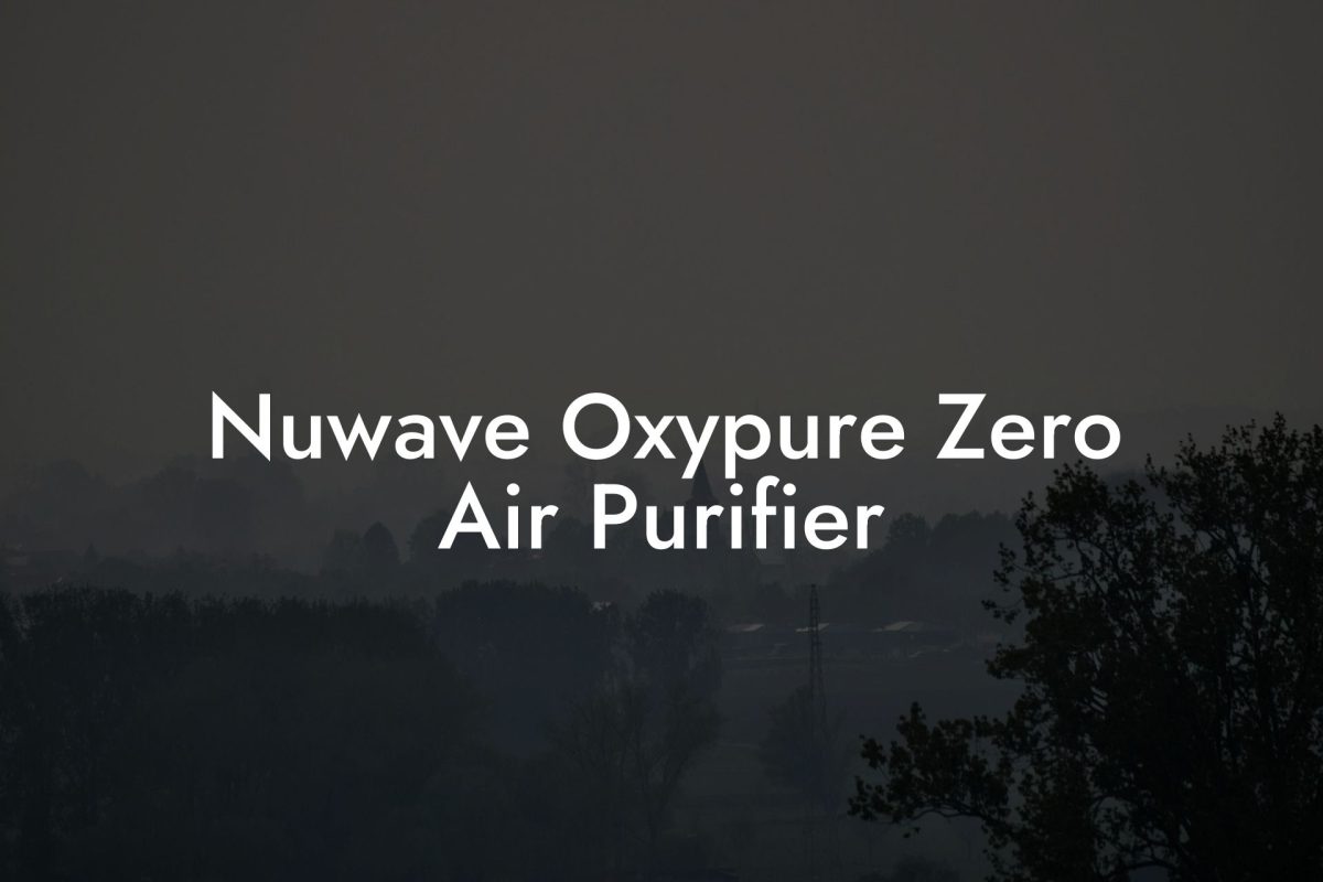 Nuwave Oxypure Zero Air Purifier