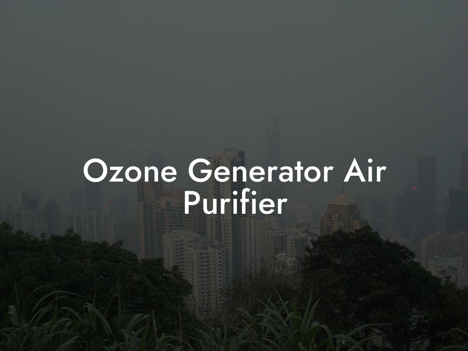 Ozone Generator Air Purifier