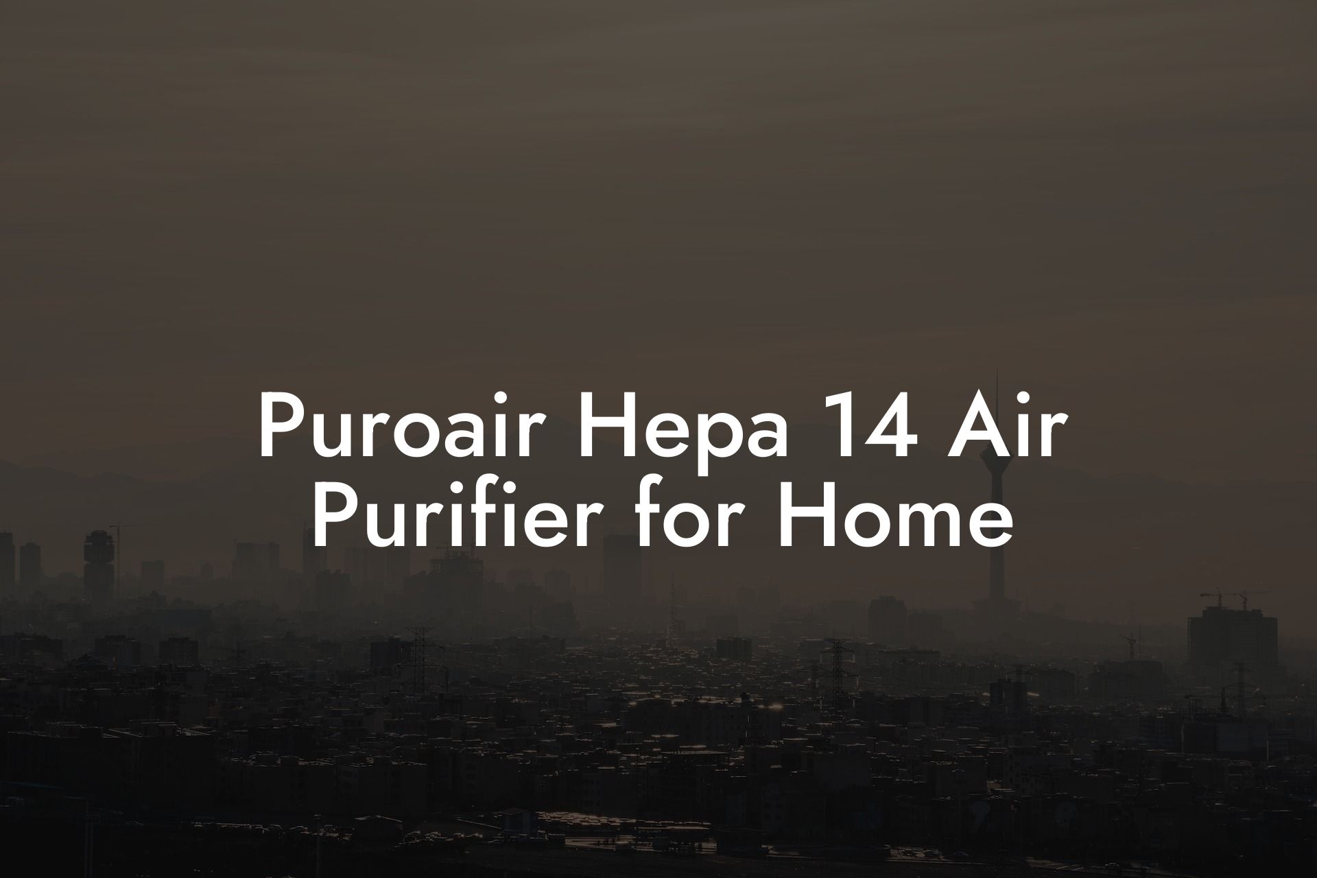 Puroair Hepa 14 Air Purifier for Home