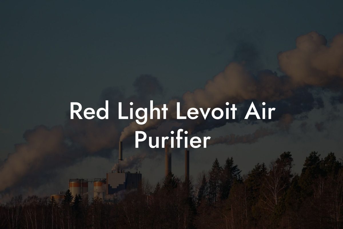 Red Light Levoit Air Purifier