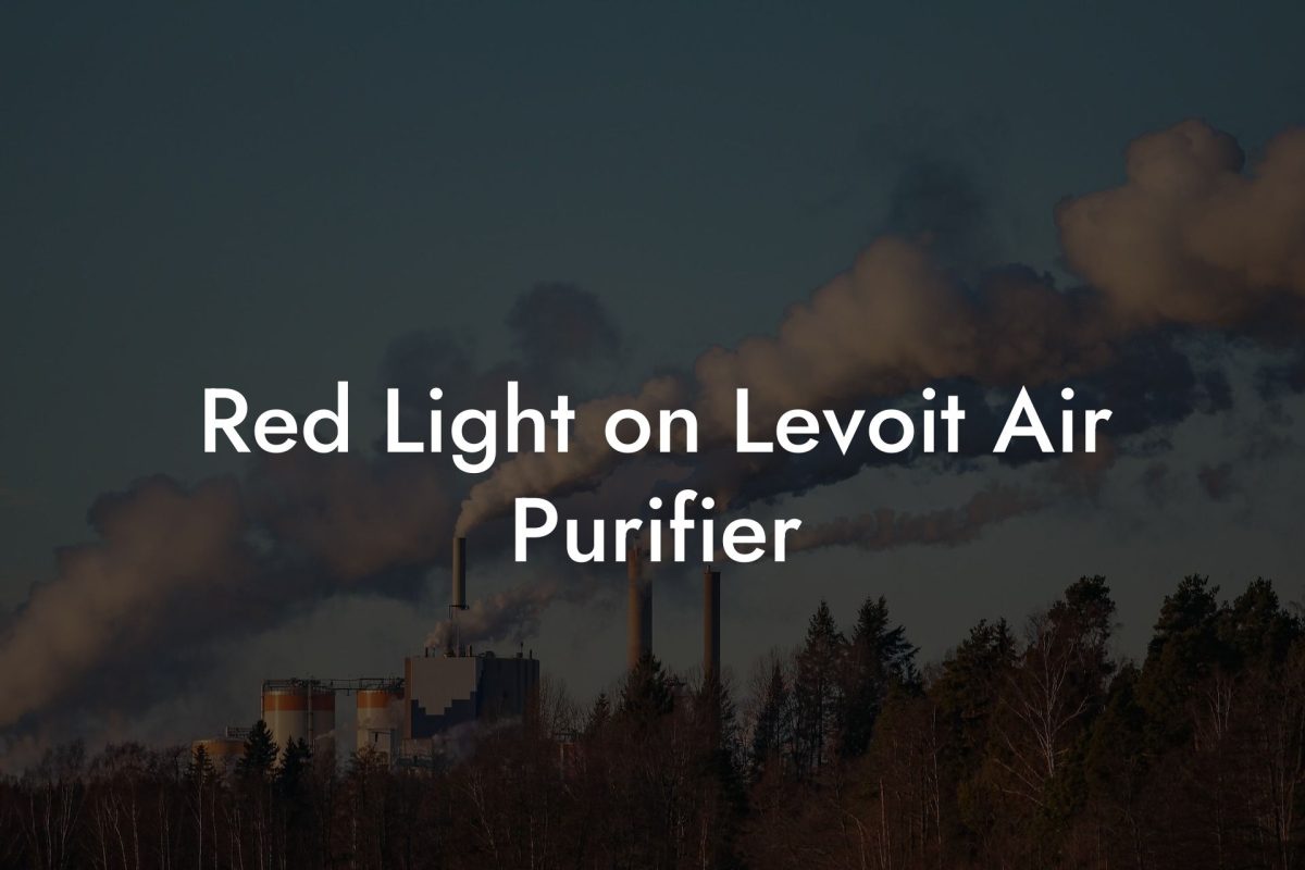 Red Light on Levoit Air Purifier