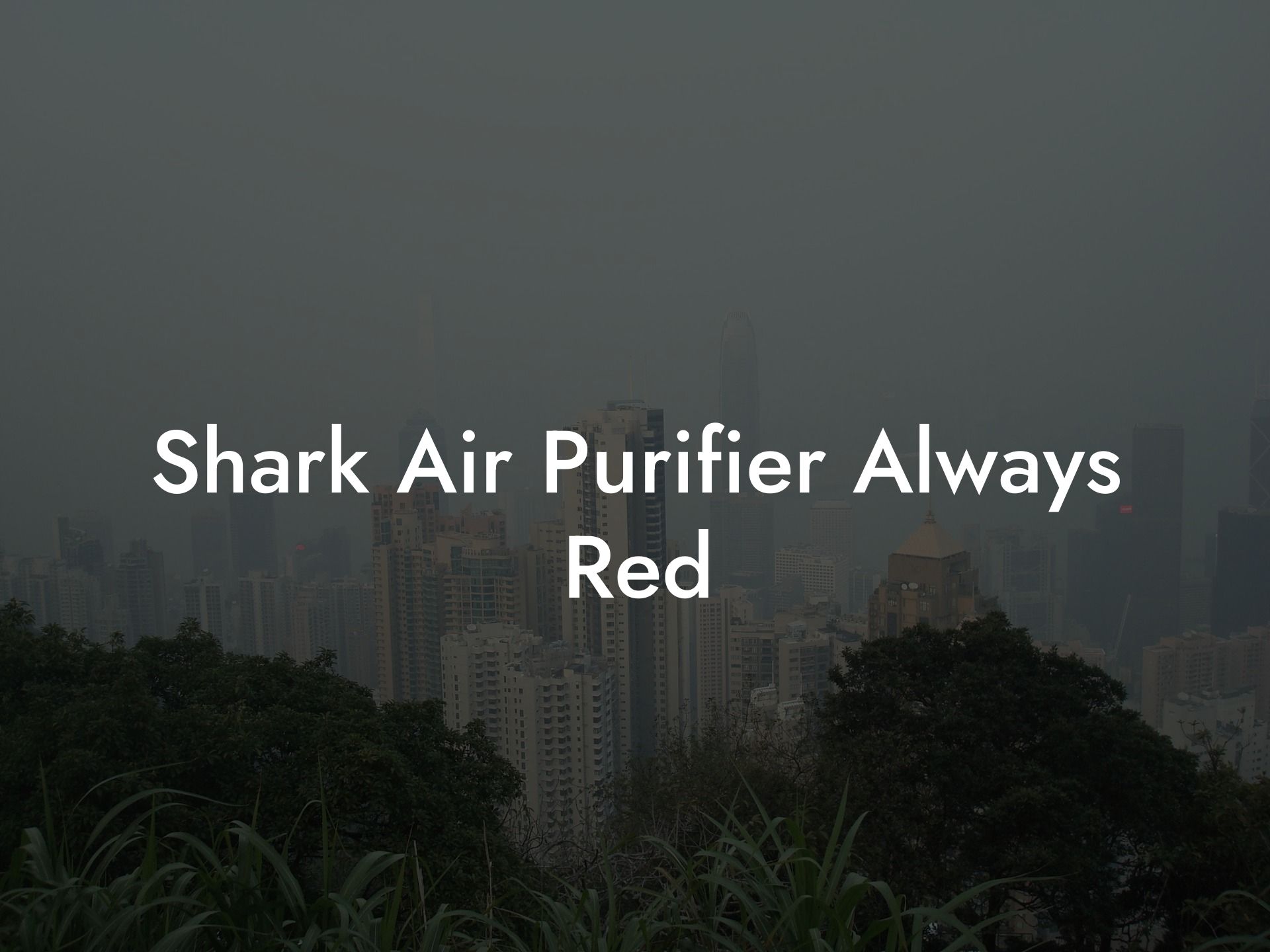 Shark Air Purifier Always Red