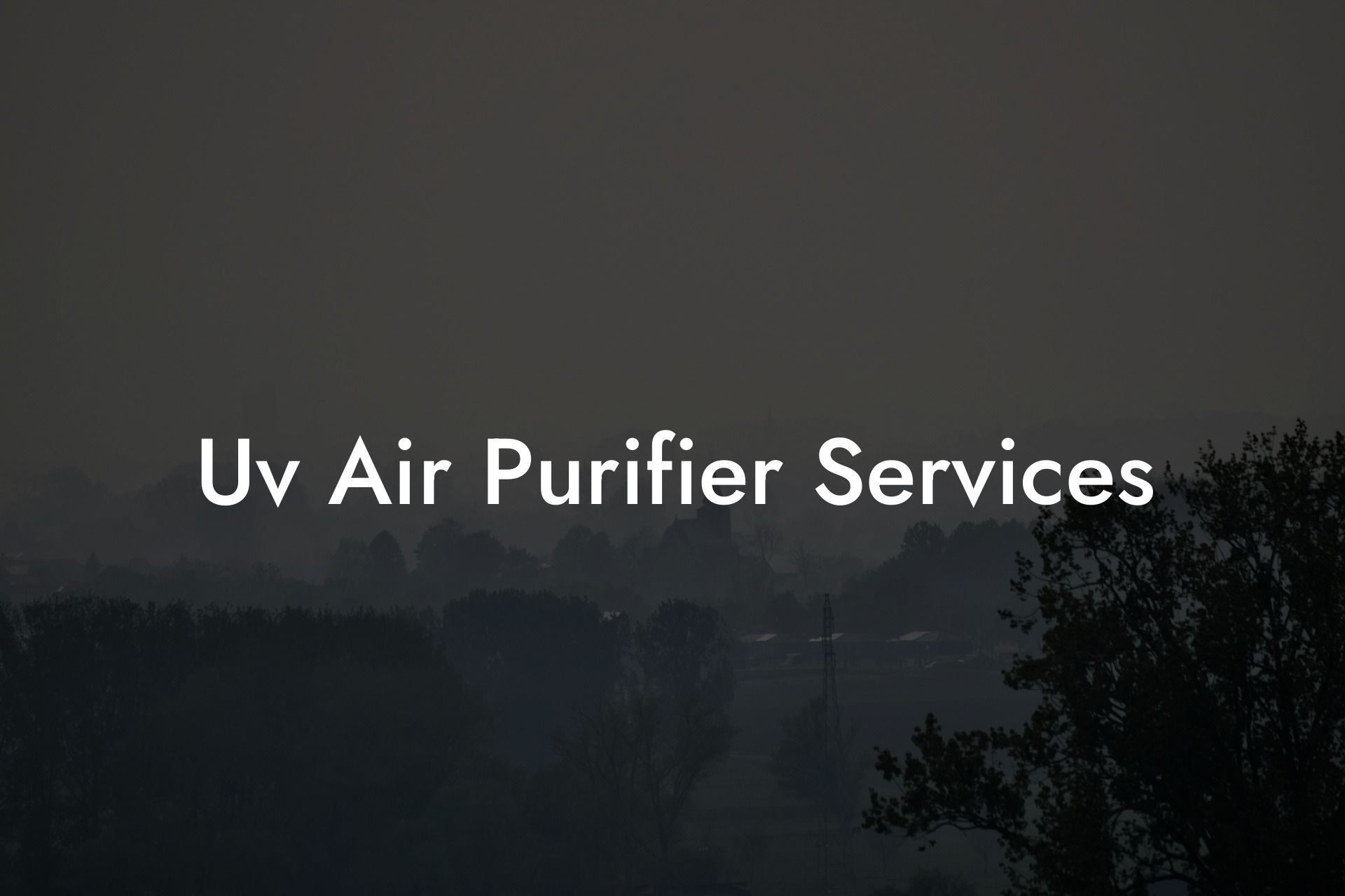 Uv Air Purifier Services