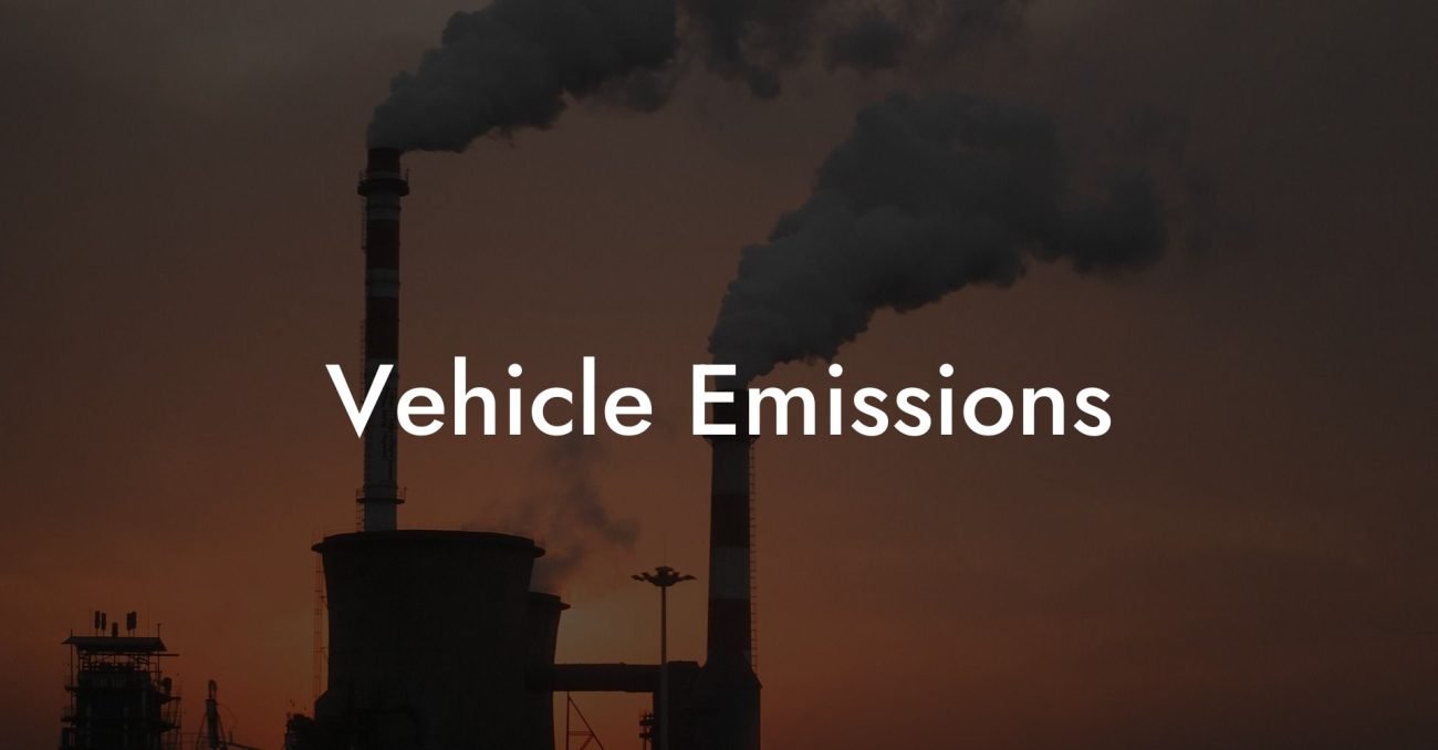 Vehicle Emissions