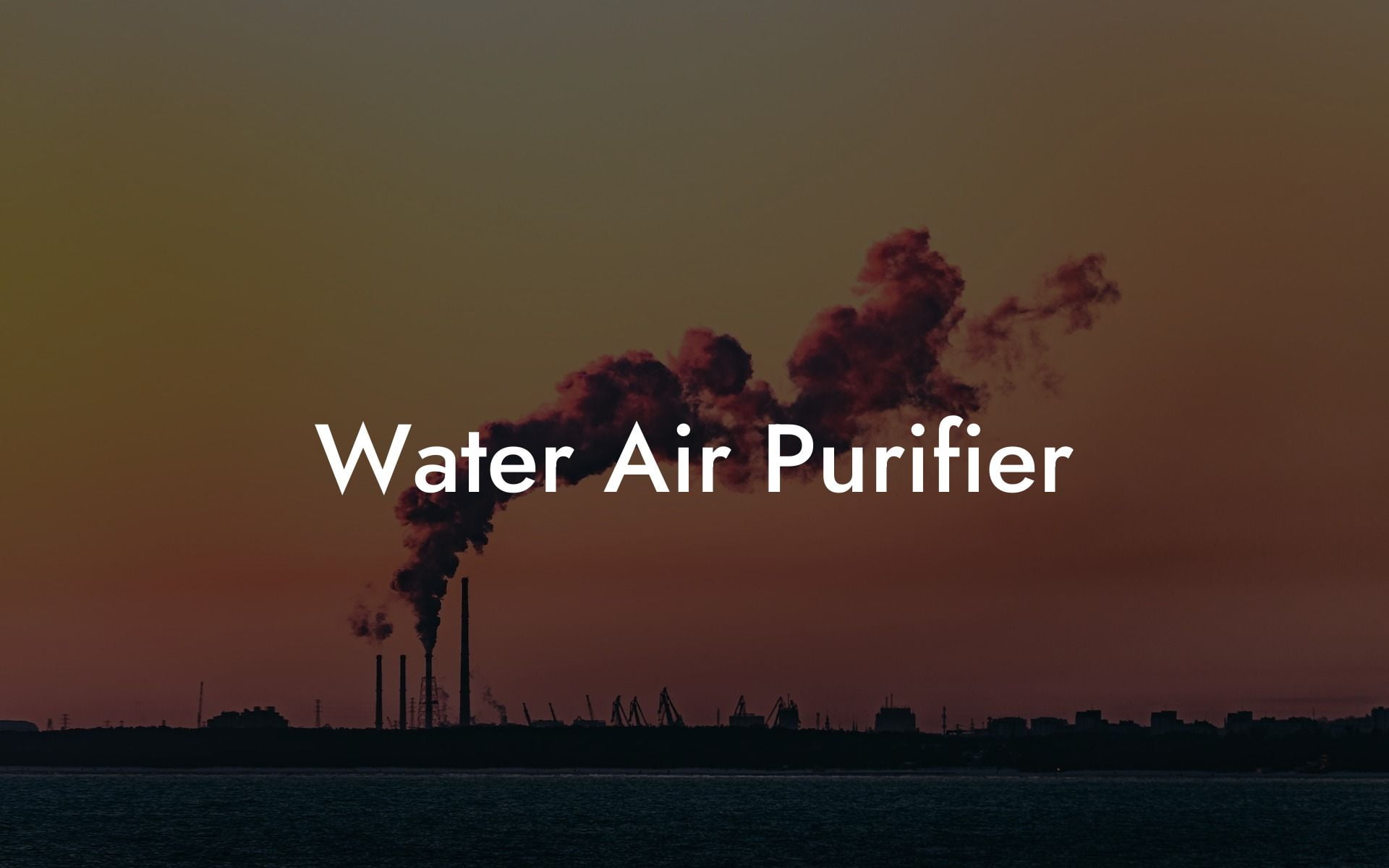 Water Air Purifier