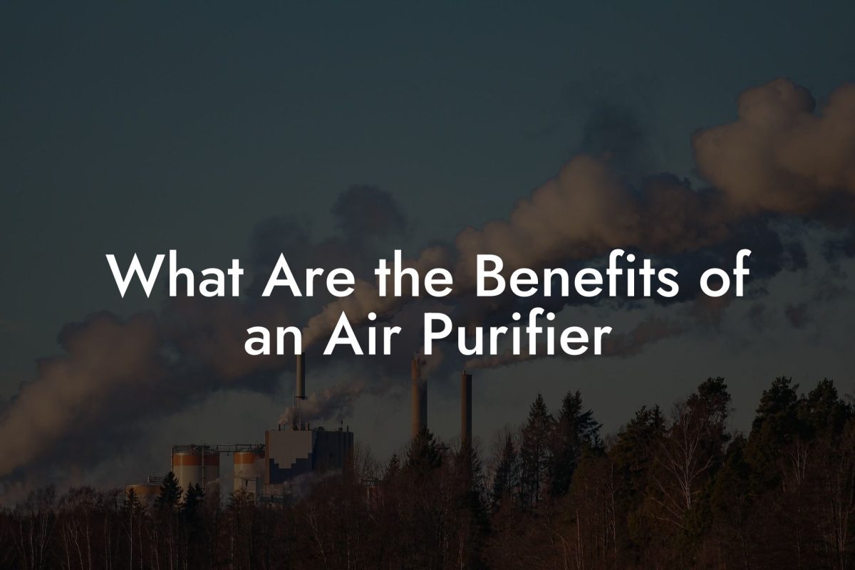 What Are the Benefits of an Air Purifier