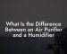 What Is the Difference Between an Air Purifier and a Humidifier