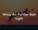 Winix Air Purifier Red Light